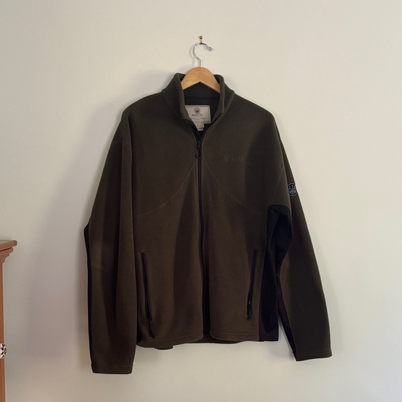 Men's Beretta Olive Green Fleece Jacket - Picture 1 of 7